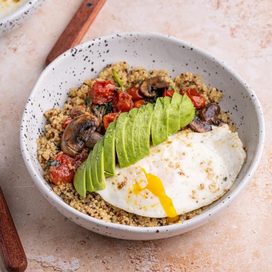 Savory Quinoa Breakfast Bowl