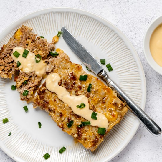 Gouda Cheese Stuffed Meatloaf