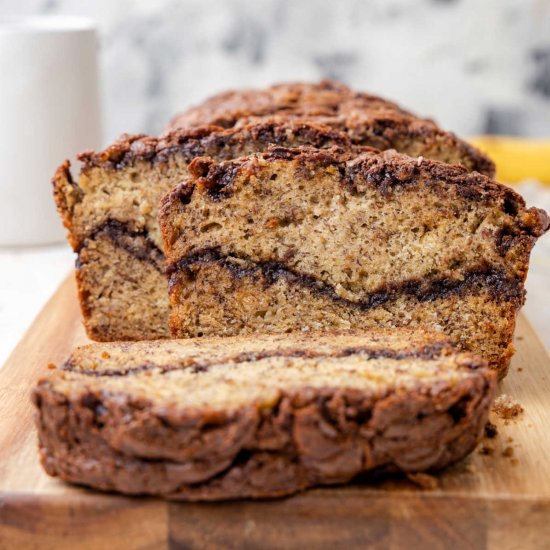 Nutella Banana Bread