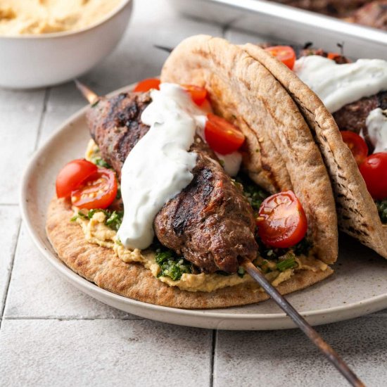 Ground Beef Kafta Kebabs