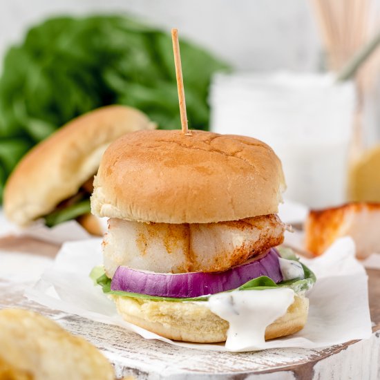 Baked Cod Fish Sliders