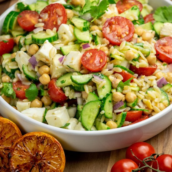 Caramelized Lemon Orzo Salad