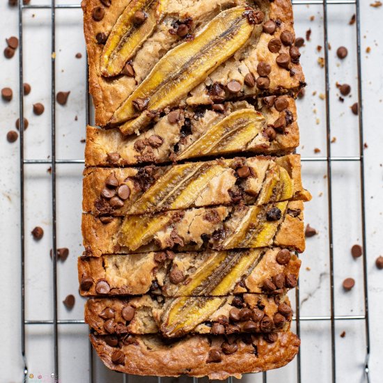 Peanut butter banana bread