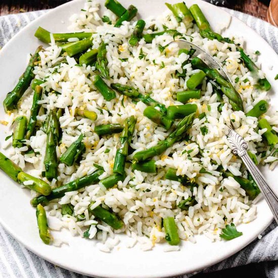 Asparagus Rice (Great with fish!)