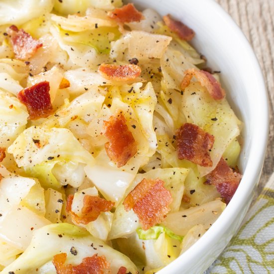 Fried Cabbage with Bacon