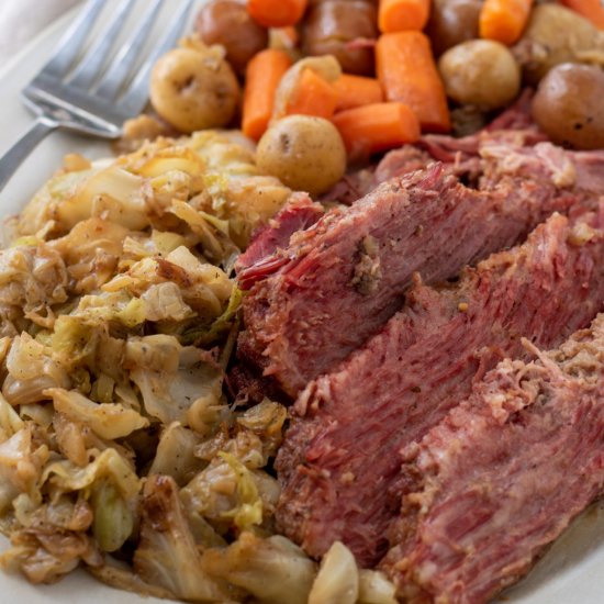 Corned Beef and Cabbage Dinner