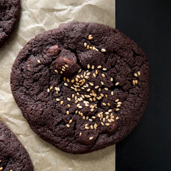 Chocolate Sesame Cookies