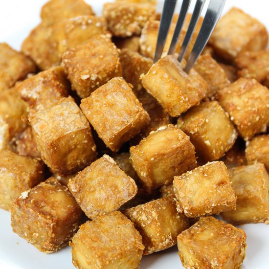 Oil-Free Crispy Baked Tofu