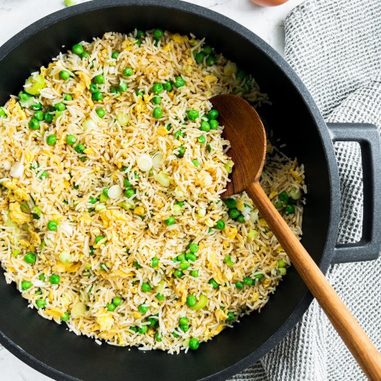 Egg Fried Rice with Peas