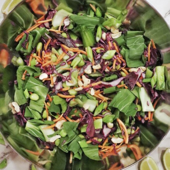 Crunchy Bok Choy Salad with Peanut