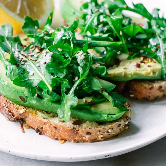 Arugula Avocado Toast