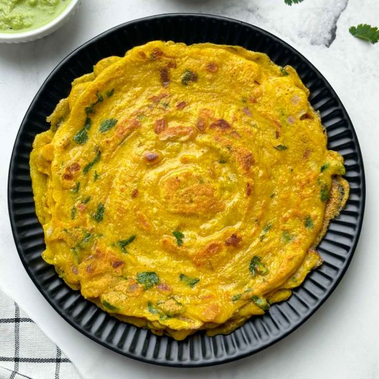 Moong Dal Chilla (Savory Pancakes)