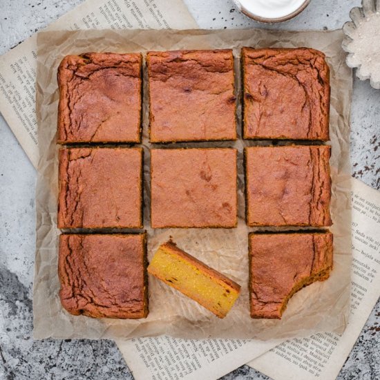 Sweet Potato Lemon Blondies