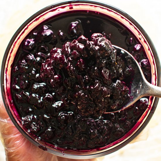 Homemade Blueberry Jam or Sauce