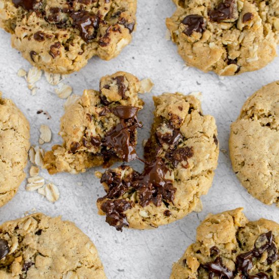 BEST Vegan Oatmeal Cookies