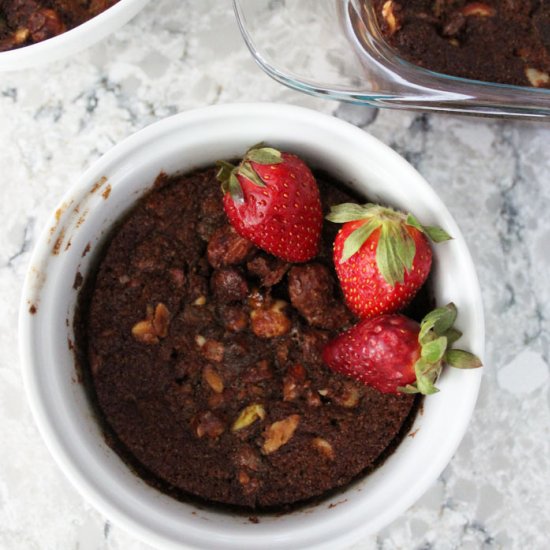 Strawberry Rhubarb Crumble Cakes