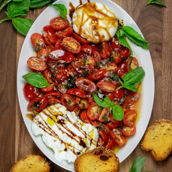 Marinated Tomato Burrata Salad