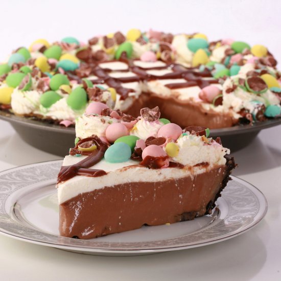 Easter No-Bake Chocolate Pie