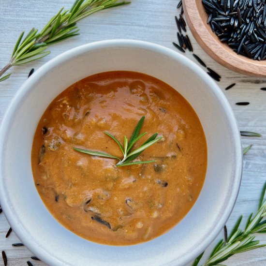 Creamy Tomato Wild Rice Soup