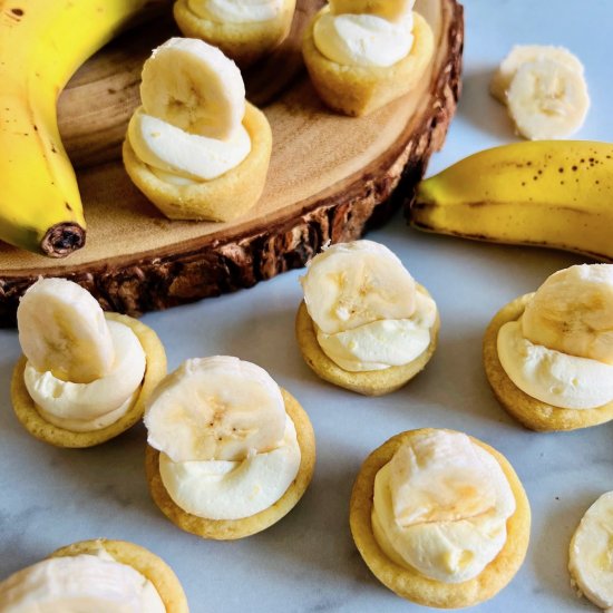 Banana Cream Pie Cookie Cups