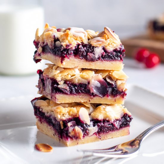 Cherry Almond Cookie Bars