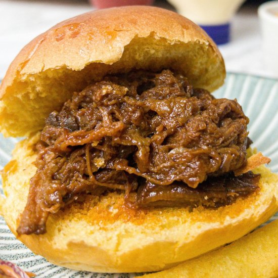 Slow Cooker BBQ Pulled Beef Brisket