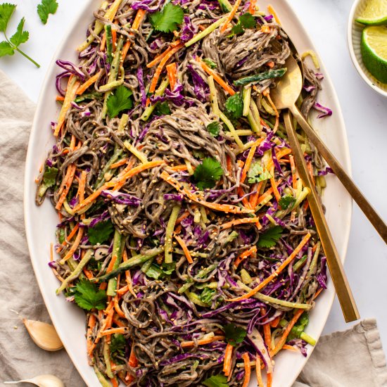 Soba Noodle Salad with Peanut Sauce