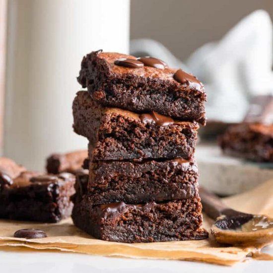 Almond Butter Flourless Brownies