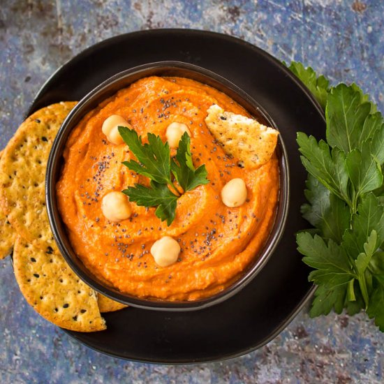 Roasted Red Pepper Hummus