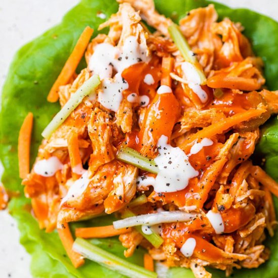 Buffalo Chicken Lettuce Wraps!