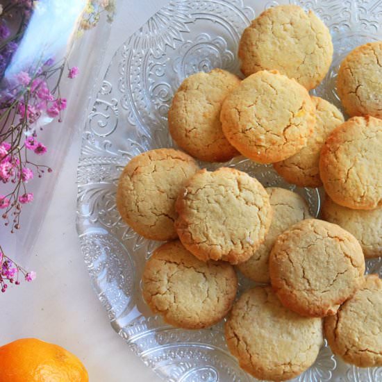 Orange mexican cookies