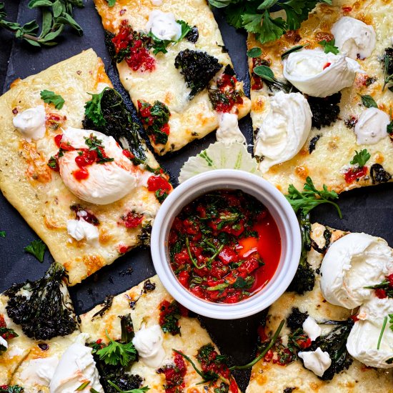 Charred Broccolini Flatbread