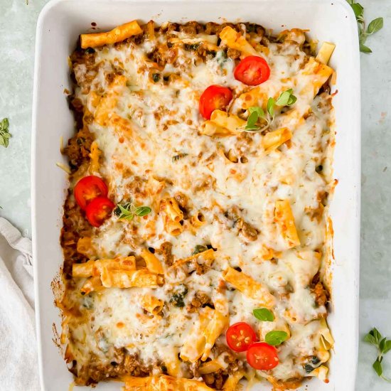 Healthy Baked Ziti