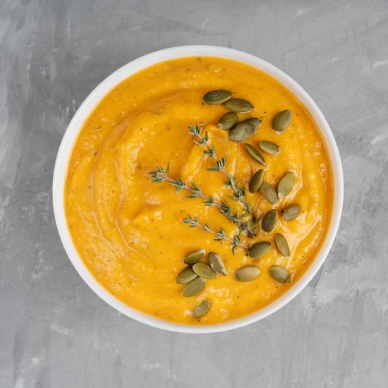 Carrot Lentil Ginger Soup