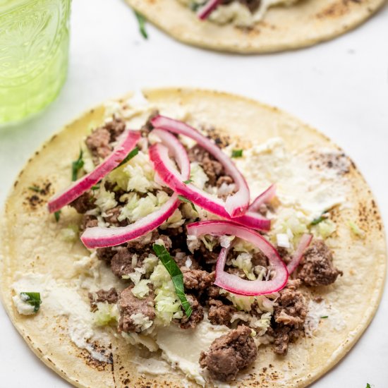 Moroccan Spiced Lamb Tacos