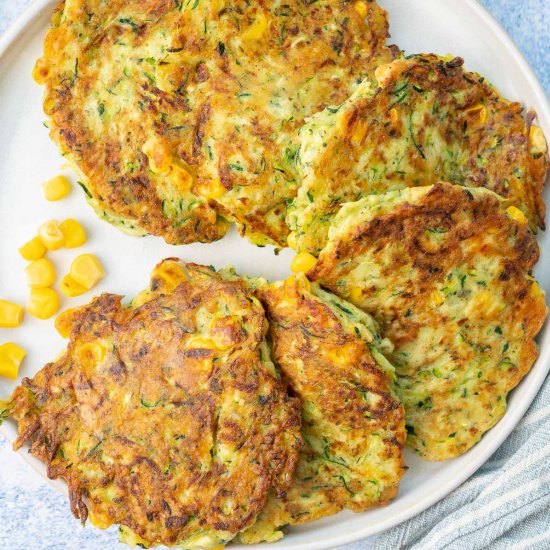 zucchini corn fritters