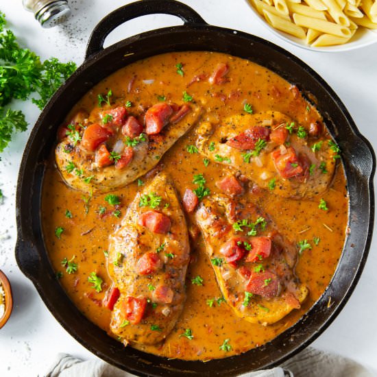 Creamy Tomato Chicken Skillet