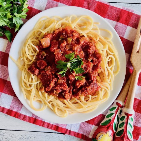 Pepperoni Spaghetti