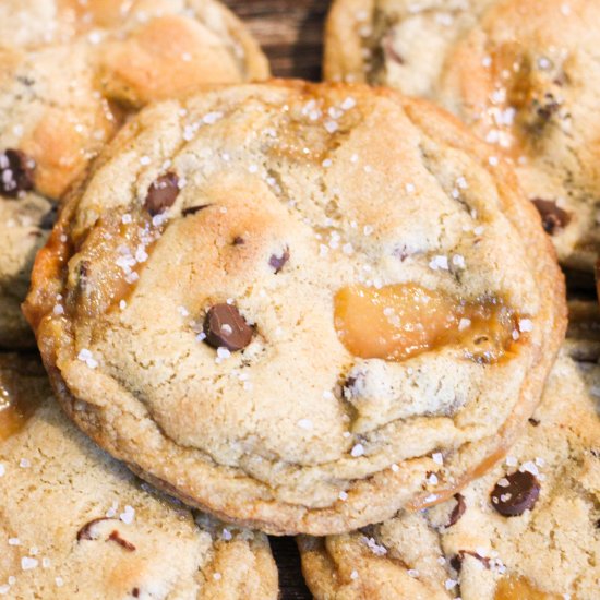 Salted Caramel Chocolate Cookies