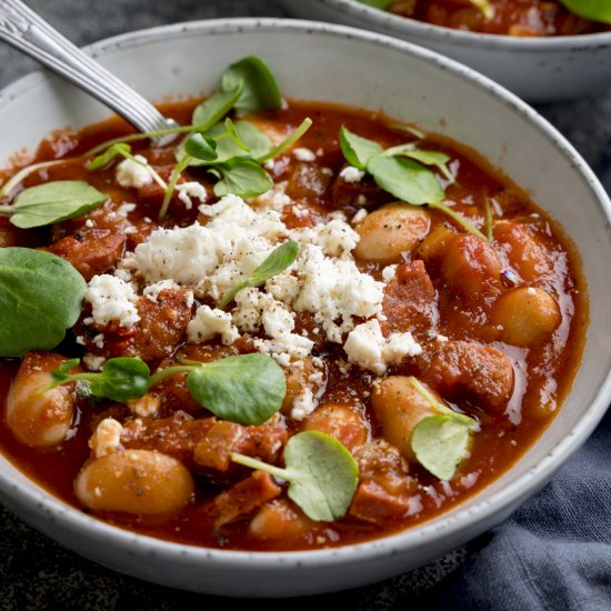 Butterbean and Chorizo Soup