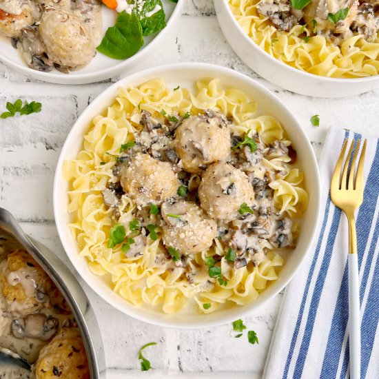 Chicken Marsala Meatballs