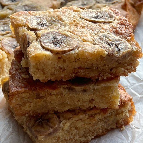 Banana Blondies