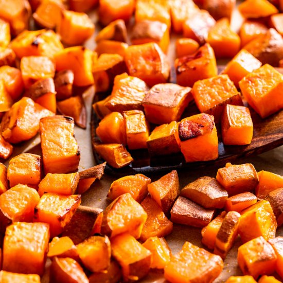 Easy Roasted Sweet Potatoes