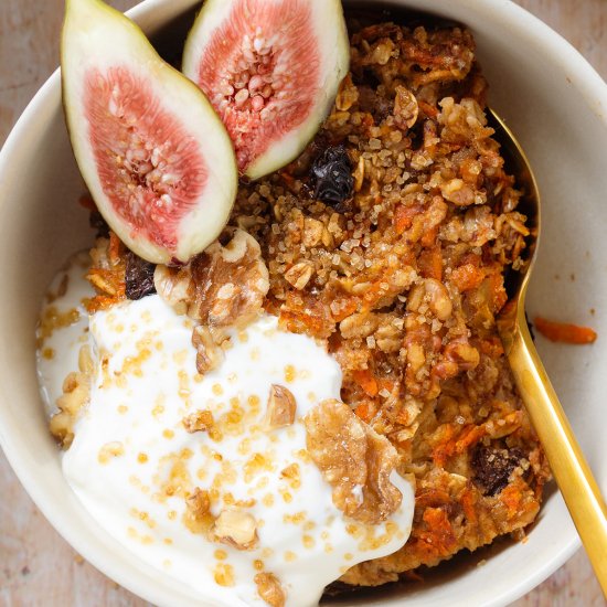 Carrot Cake Baked Oatmeal