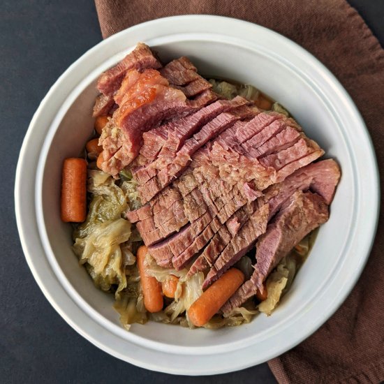 Dutch Oven Corned Beef and Cabbage