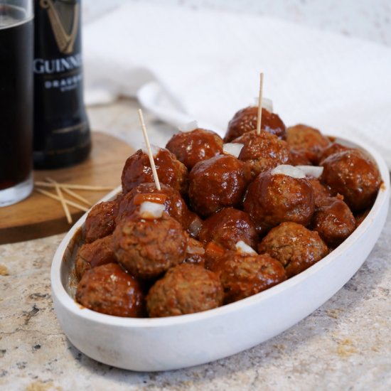 Guinness Glazed Meatballs