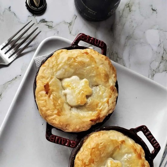 Irish Steak and Guinness Pie