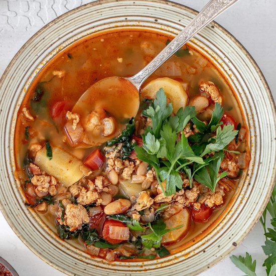 Harissa Turkey & Bean Soup