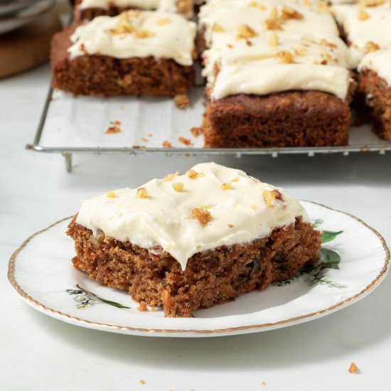 Vegan Carrot Cake with Aquafaba