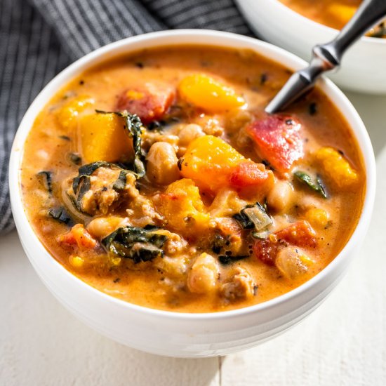 Italian Sausage Butternut Soup